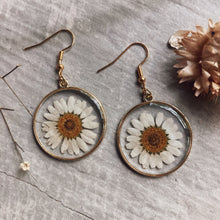 Load image into Gallery viewer, Pressed Daisy Flower Earrings
