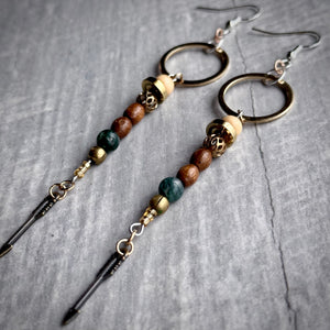 Western Boho Gold Arrow Earrings